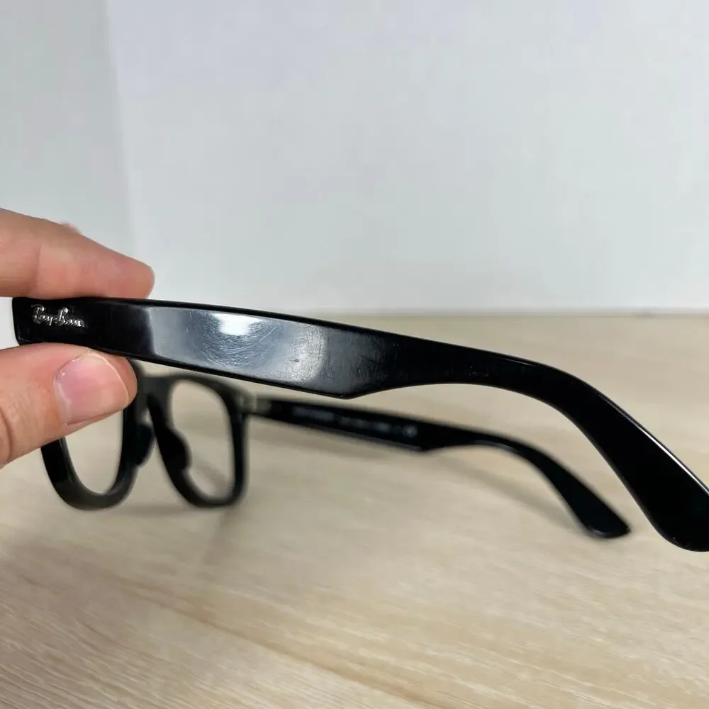 Ray-Ban RB2140 901 Wayfarer Sunglasses Polished Black FRAMES ONLY 50-22 Italy